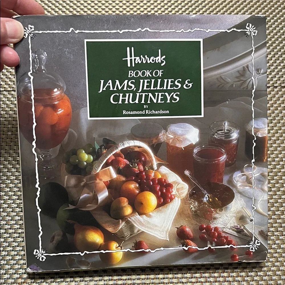 Harrods Book of Jams, Jellies & Chutneys - Green and Brown Cover